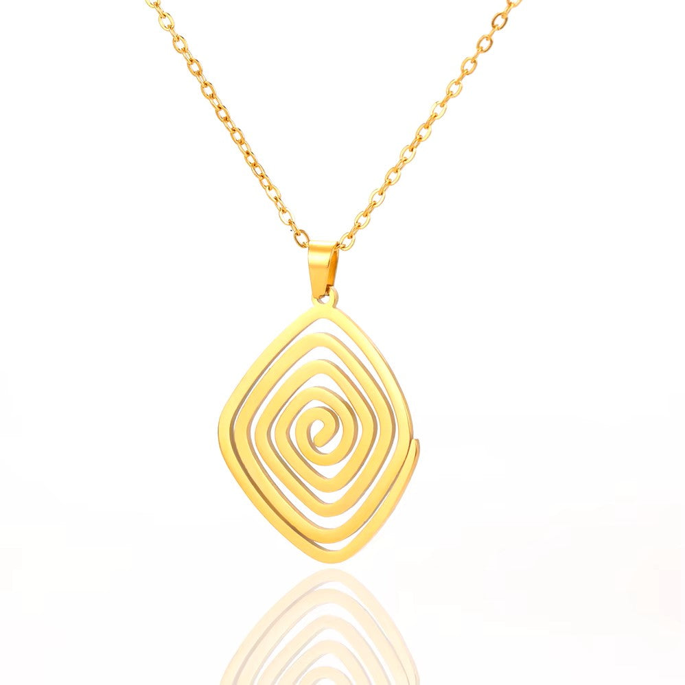 Bijoux Spirituel - NecklaceHealingEnergy™ - Or Spiral