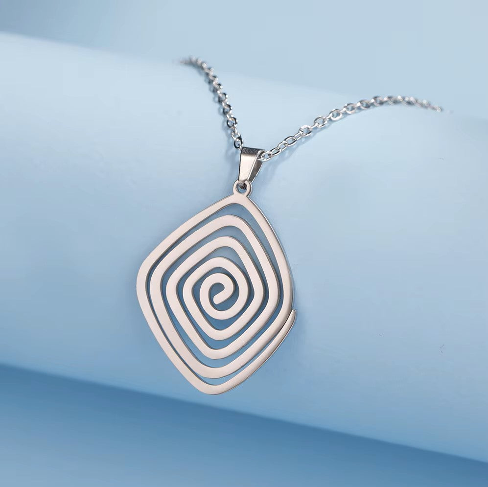 Bijoux Spirituel - NecklaceHealingEnergy™ - Argent Spiral