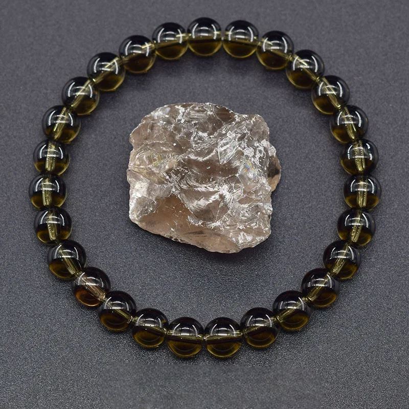 Bracelet en Perles - NaturalStoneBracelet™ - Cristal de thé